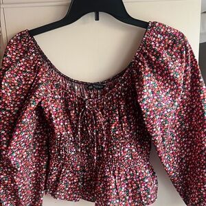 Floral Smocked Women's Top